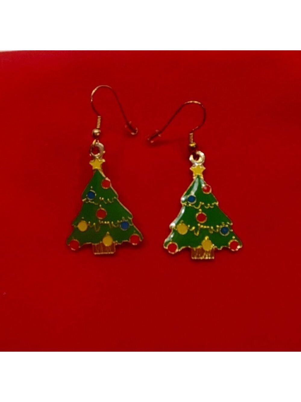 Christmas Tree Dangle Earings